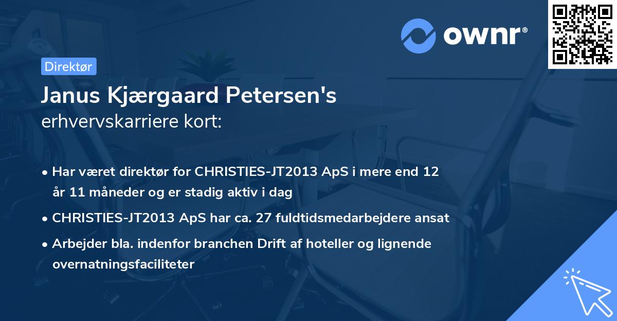 Janus Kjærgaard Petersen's erhvervskarriere kort
