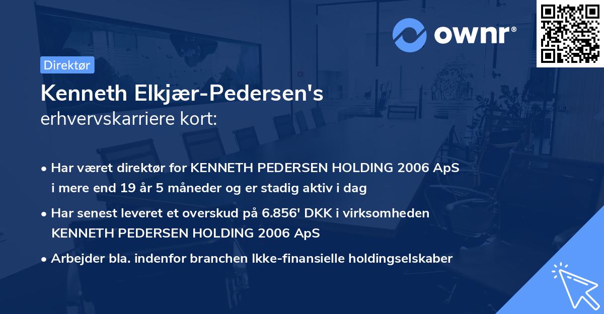Kenneth Elkjær-Pedersen's erhvervskarriere kort