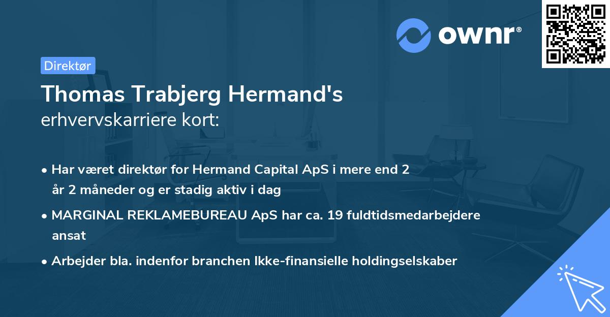 Thomas Trabjerg Hermand's erhvervskarriere kort