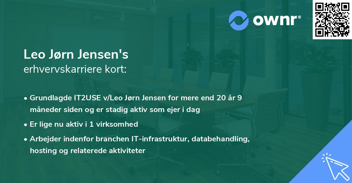 Leo Jørn Jensen's erhvervskarriere kort