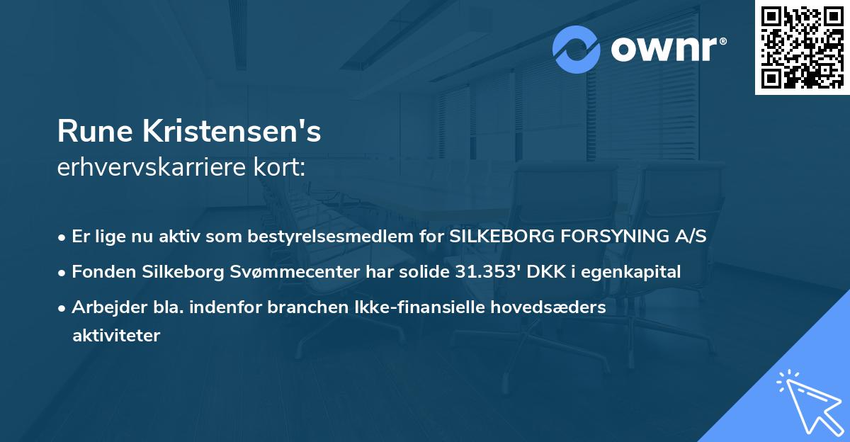 Rune Kristensen's erhvervskarriere kort