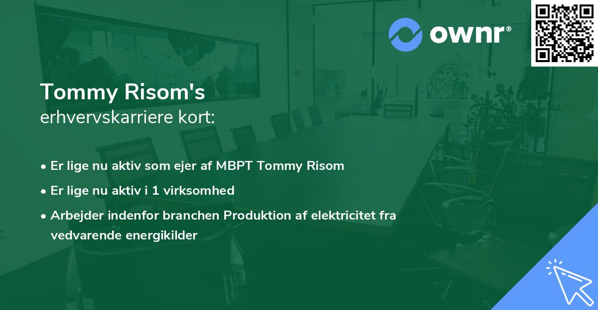 Tommy Risom's erhvervskarriere kort
