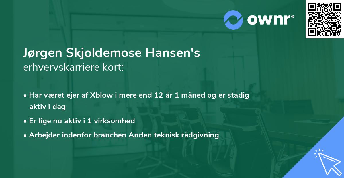 Jørgen Skjoldemose Hansen's erhvervskarriere kort