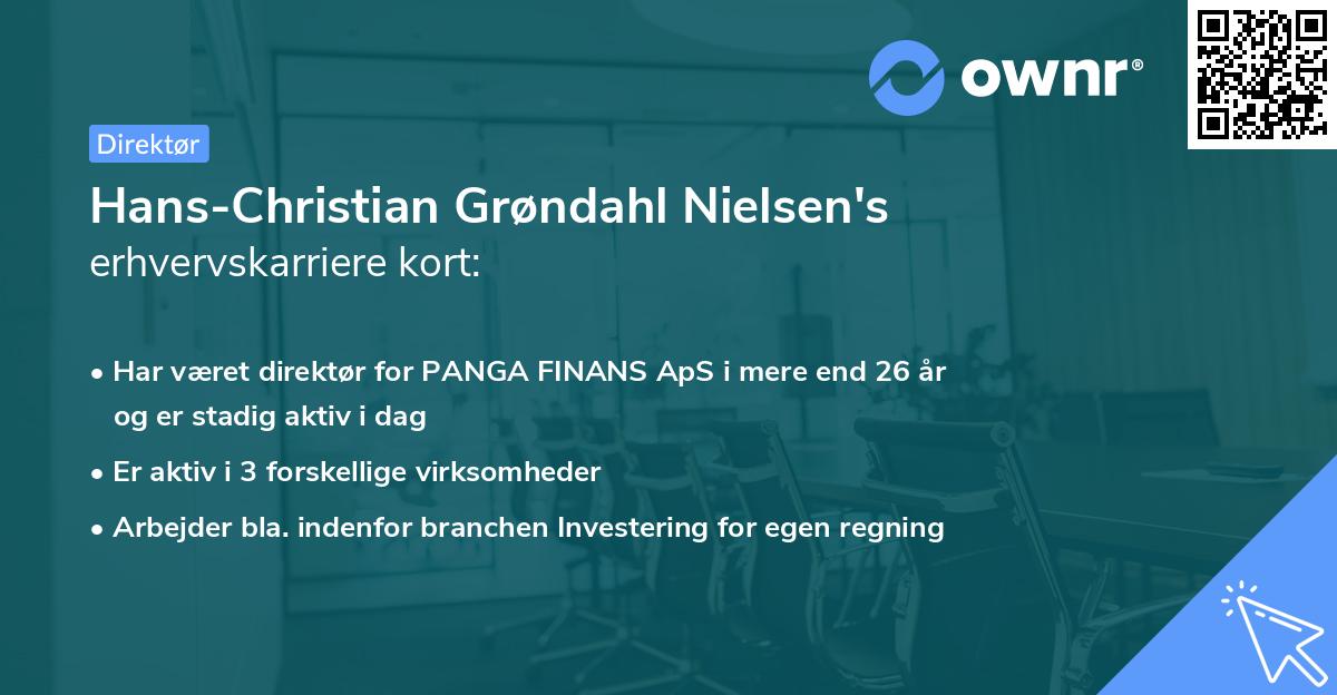 Hans-Christian Grøndahl Nielsen's erhvervskarriere kort