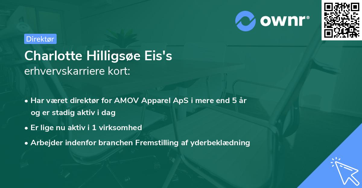Charlotte Hilligsøe Eis's erhvervskarriere kort