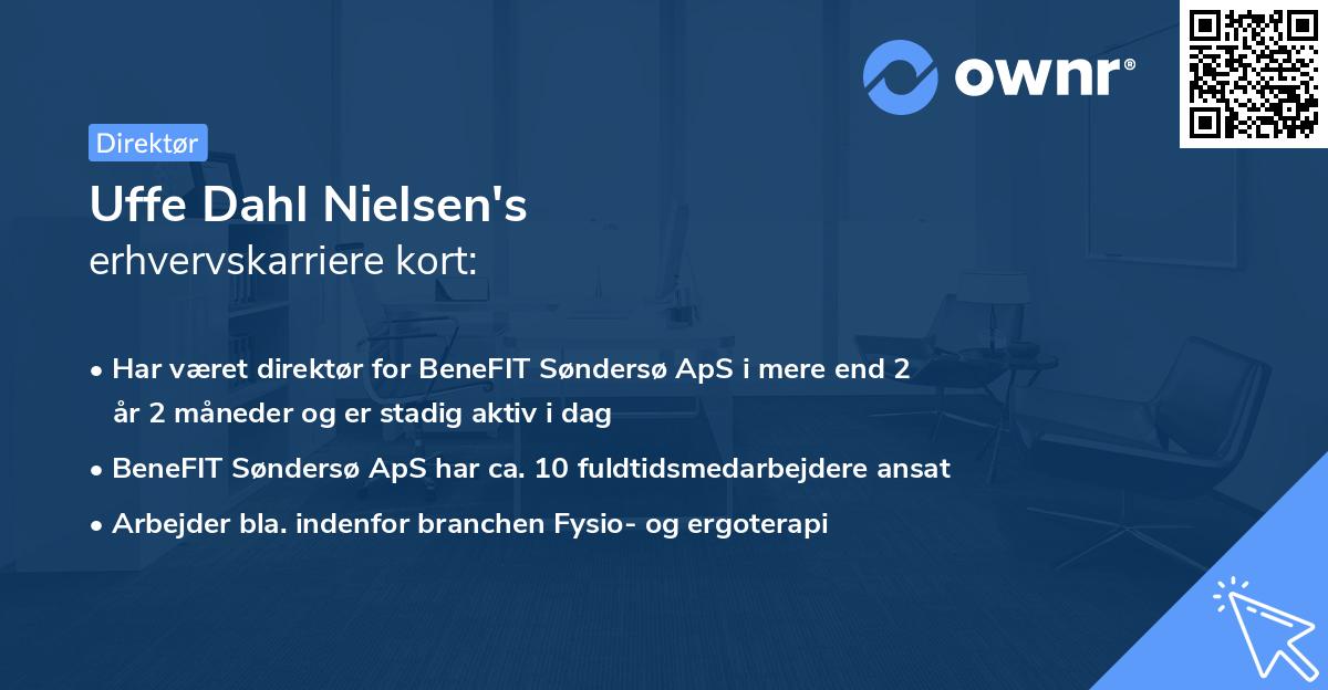 Uffe Dahl Nielsen's erhvervskarriere kort
