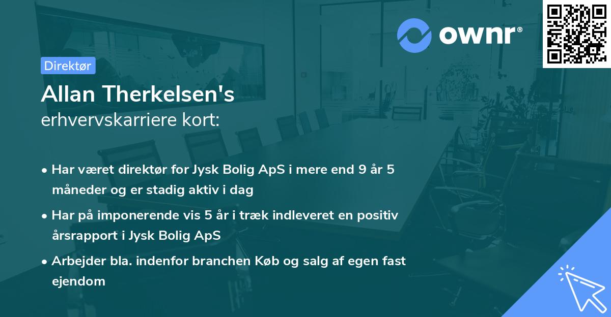 Allan Therkelsen's erhvervskarriere kort
