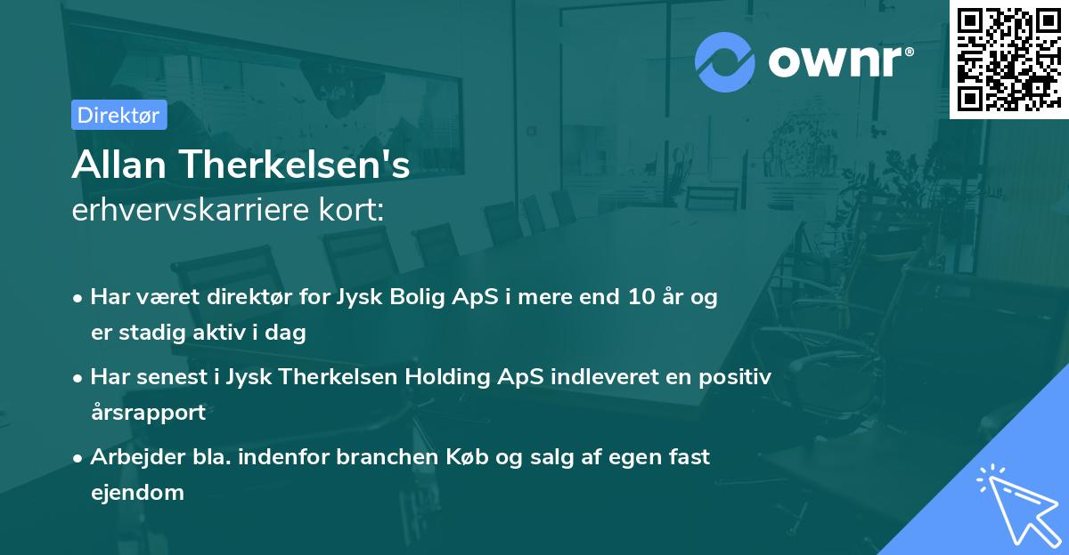 Allan Therkelsen's erhvervskarriere kort