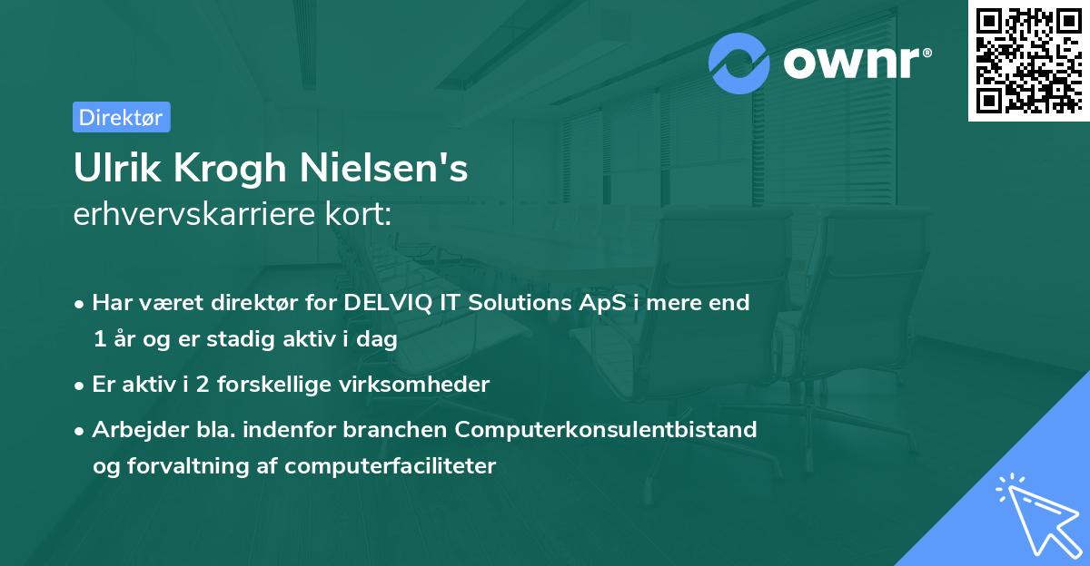 Ulrik Krogh Nielsen's erhvervskarriere kort