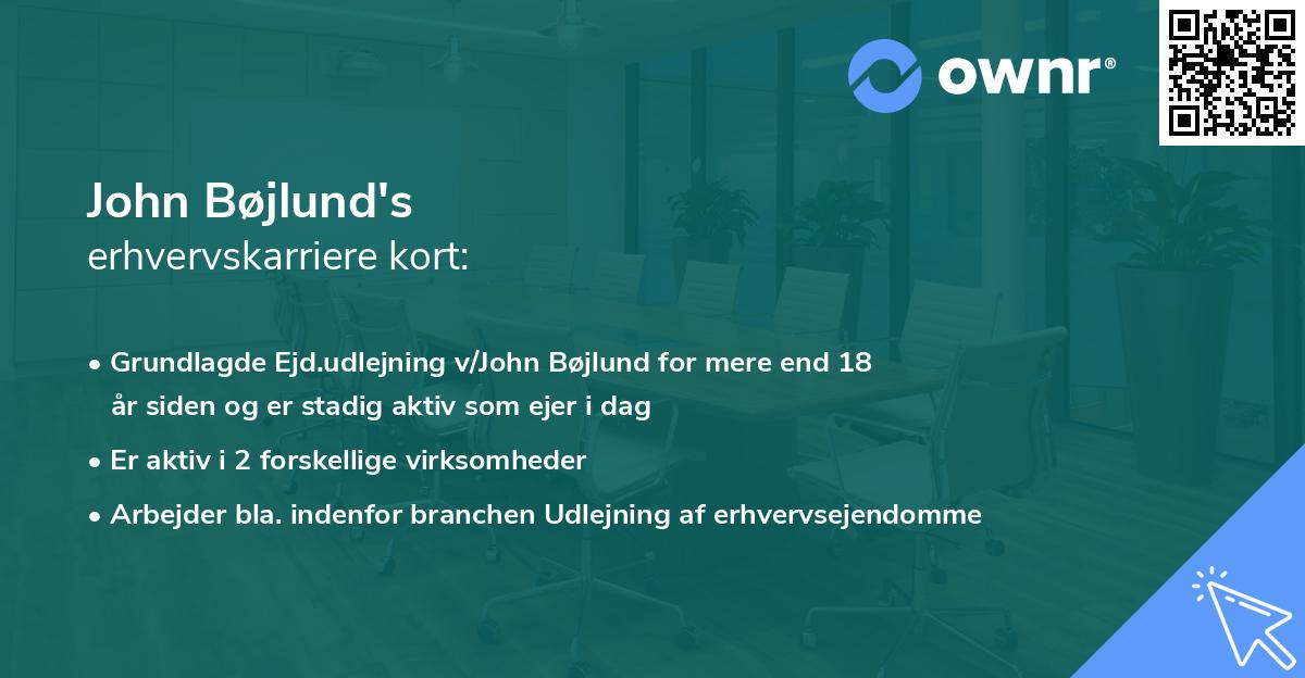 John Bøjlund's erhvervskarriere kort