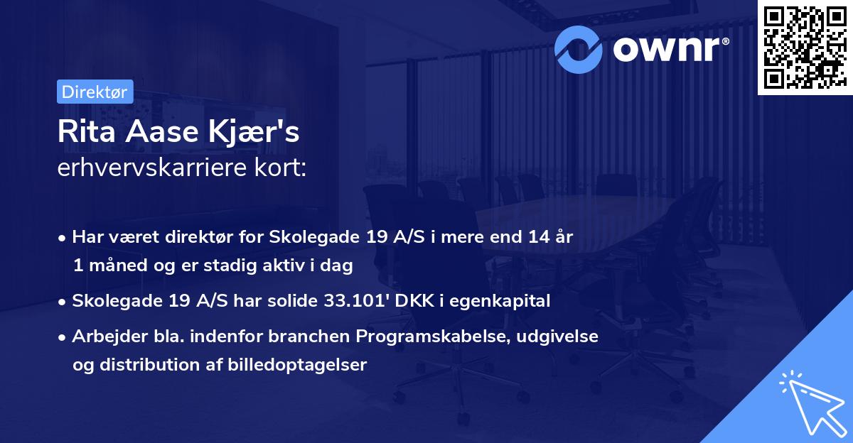 Rita Aase Kjær's erhvervskarriere kort