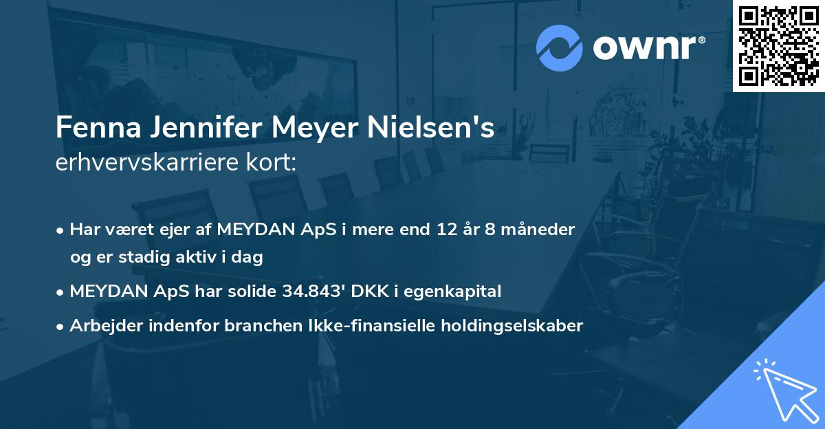 Fenna Jennifer Meyer Nielsen's erhvervskarriere kort