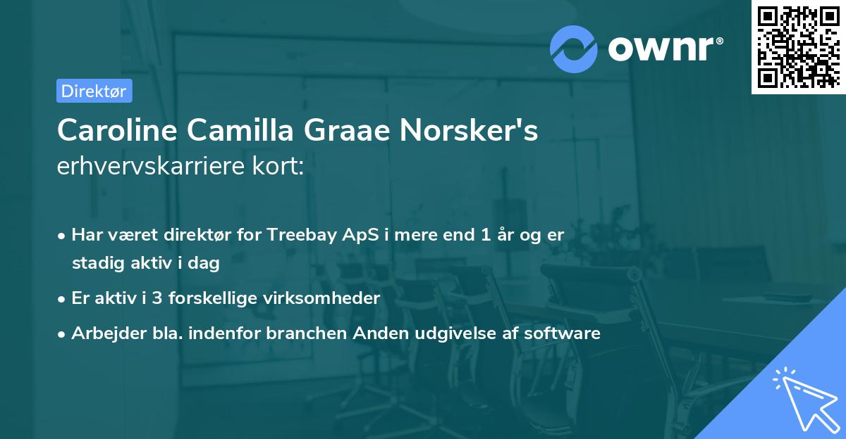 Caroline Camilla Graae Norsker's erhvervskarriere kort