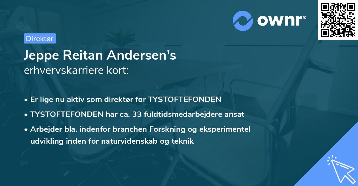 Jeppe Reitan Andersen's erhvervskarriere kort