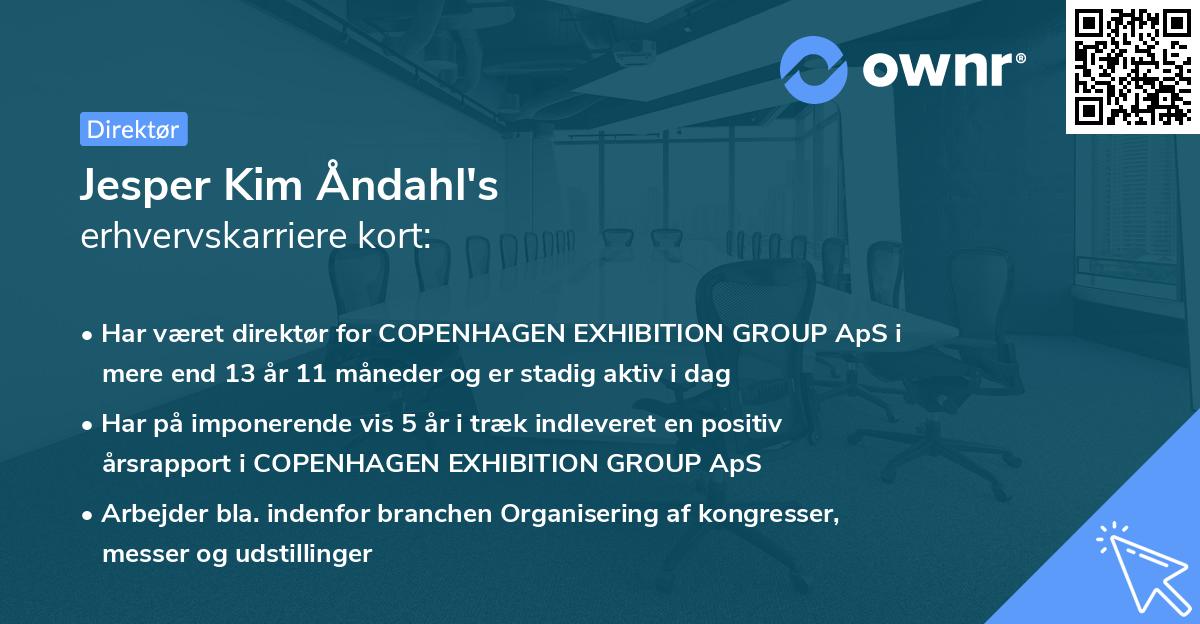 Jesper Kim Åndahl's erhvervskarriere kort