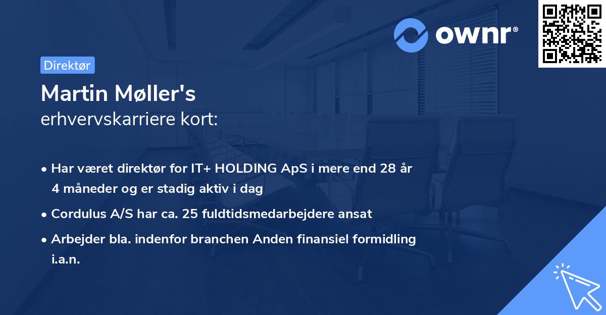 Martin Møller's erhvervskarriere kort
