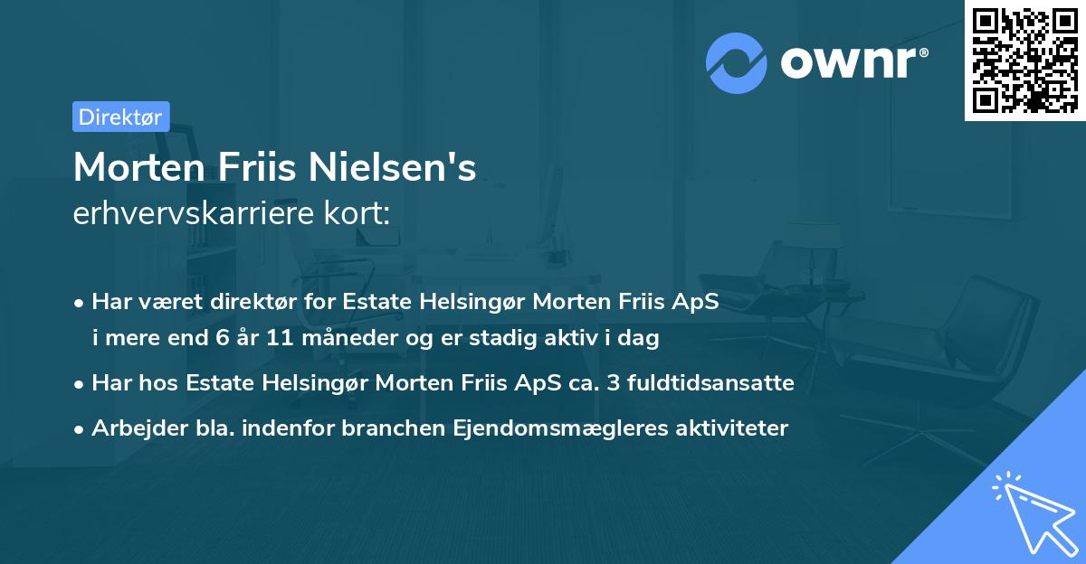 Morten Friis Nielsen's erhvervskarriere kort