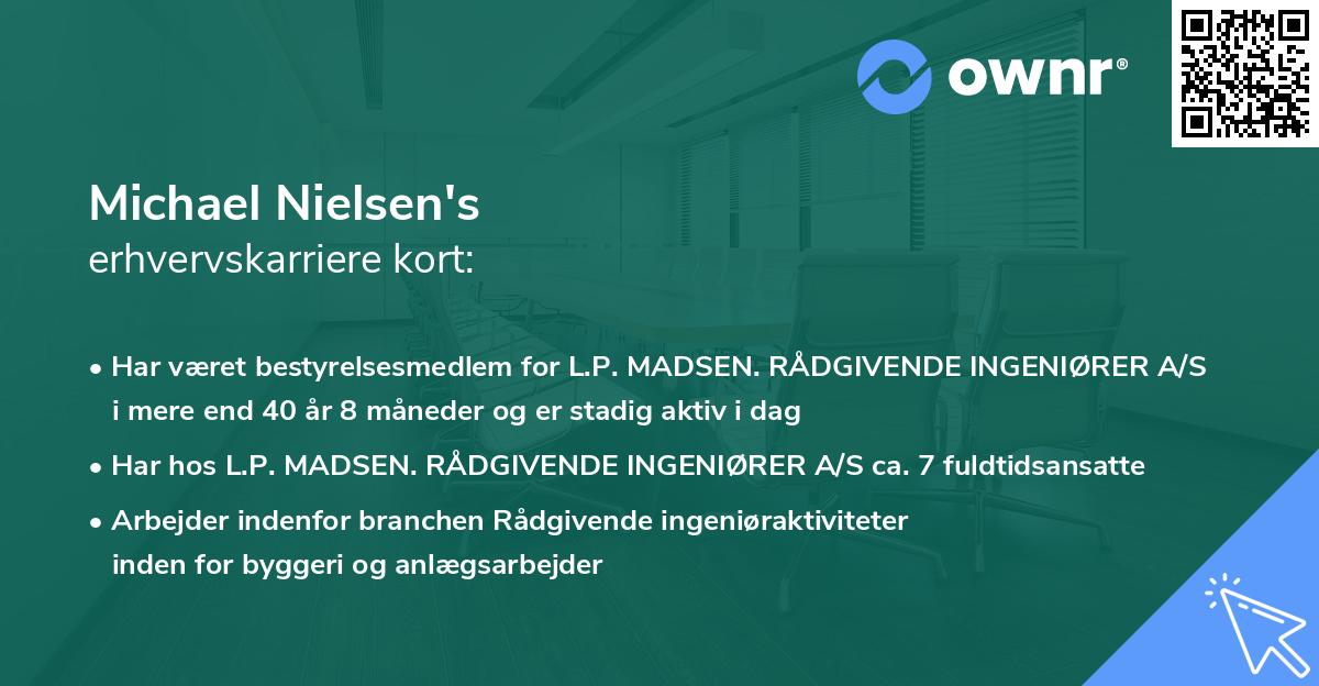 Michael Nielsen's erhvervskarriere kort