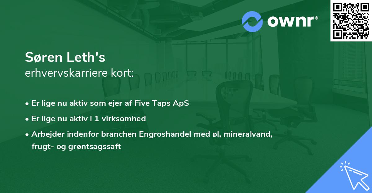 Søren Leth's erhvervskarriere kort
