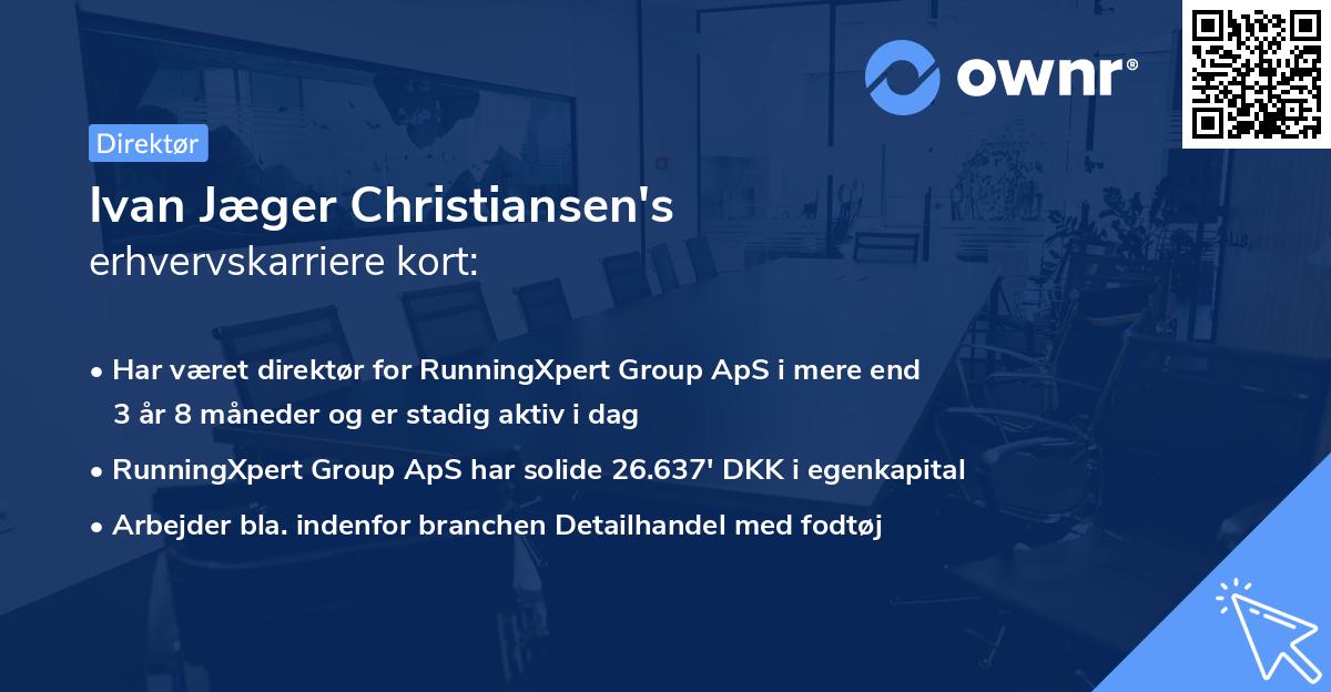 Ivan Jæger Christiansen's erhvervskarriere kort