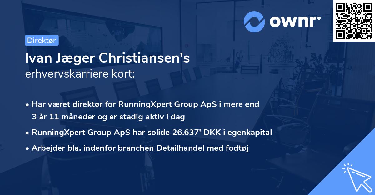 Ivan Jæger Christiansen's erhvervskarriere kort