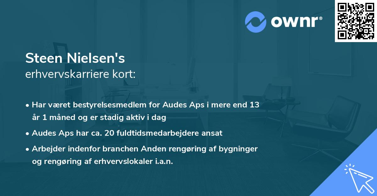 Steen Nielsen's erhvervskarriere kort