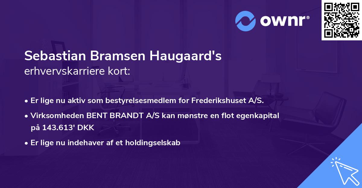 Sebastian Bramsen Haugaard's erhvervskarriere kort