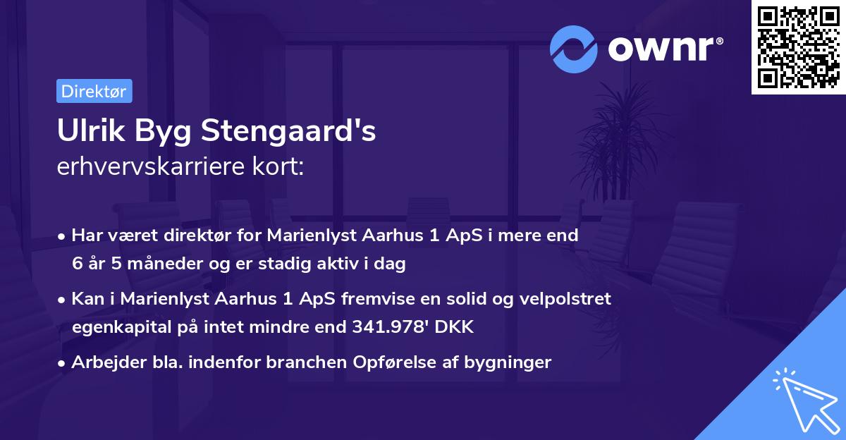 Ulrik Byg Stengaard's erhvervskarriere kort