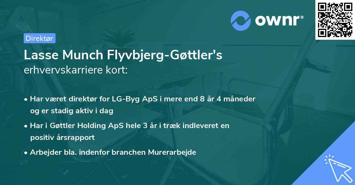 Lasse Munch Flyvbjerg-Gøttler's erhvervskarriere kort