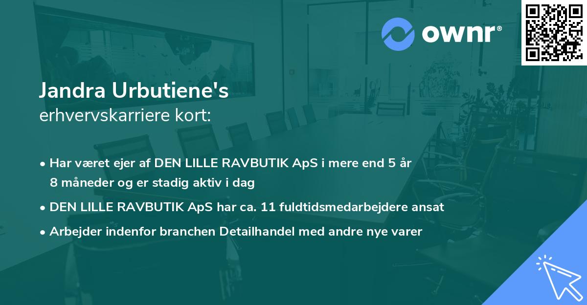 Jandra Urbutiene's erhvervskarriere kort