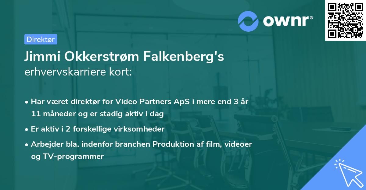 Jimmi Okkerstrøm Falkenberg's erhvervskarriere kort