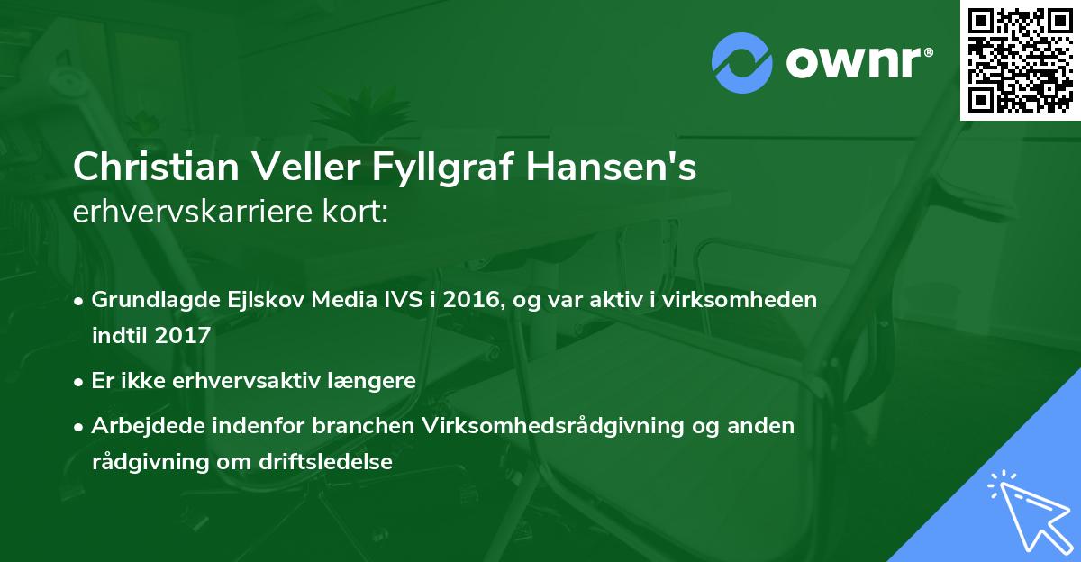 Christian Veller Fyllgraf Hansen's erhvervskarriere kort