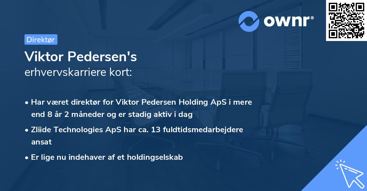 Viktor Pedersen's erhvervskarriere kort
