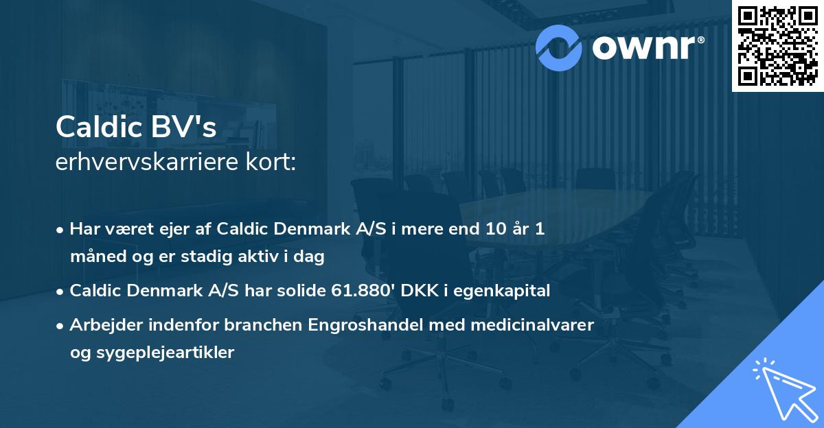 Caldic BV's erhvervskarriere kort