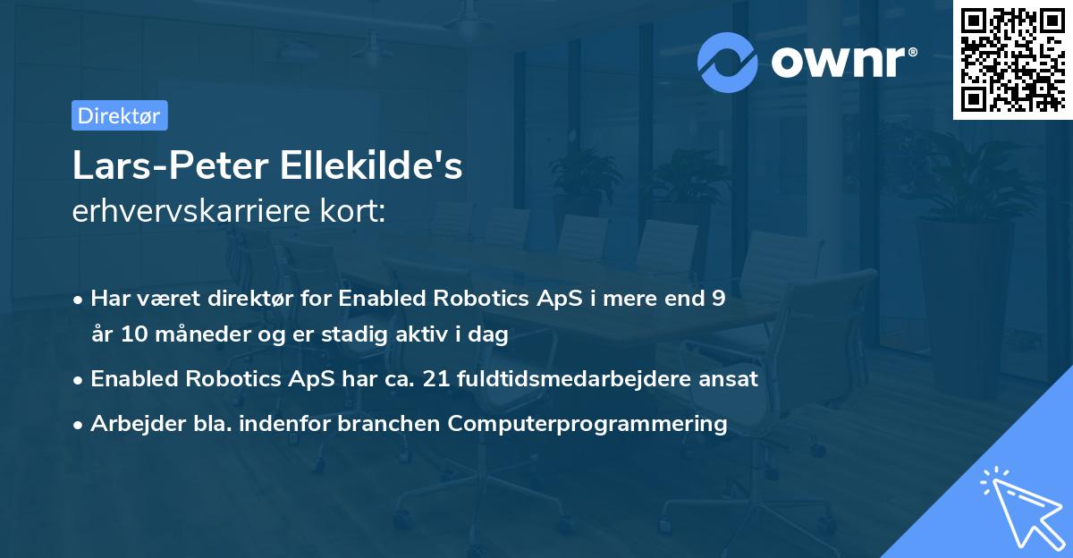 Lars-Peter Ellekilde's erhvervskarriere kort