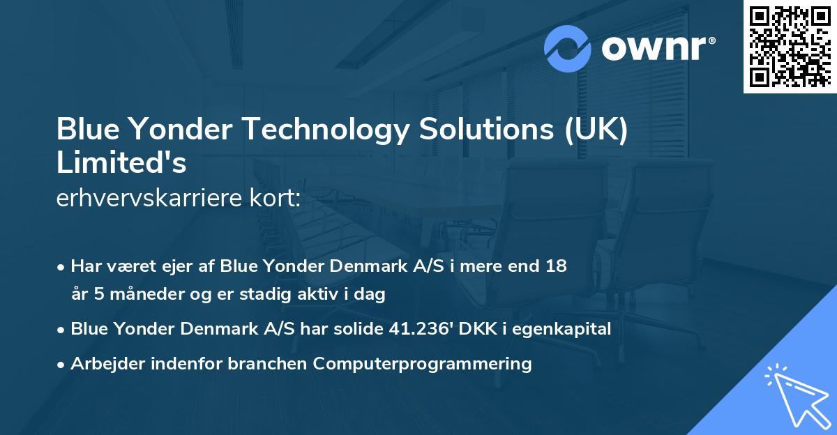 Blue Yonder Technology Solutions (UK) Limited's erhvervskarriere kort