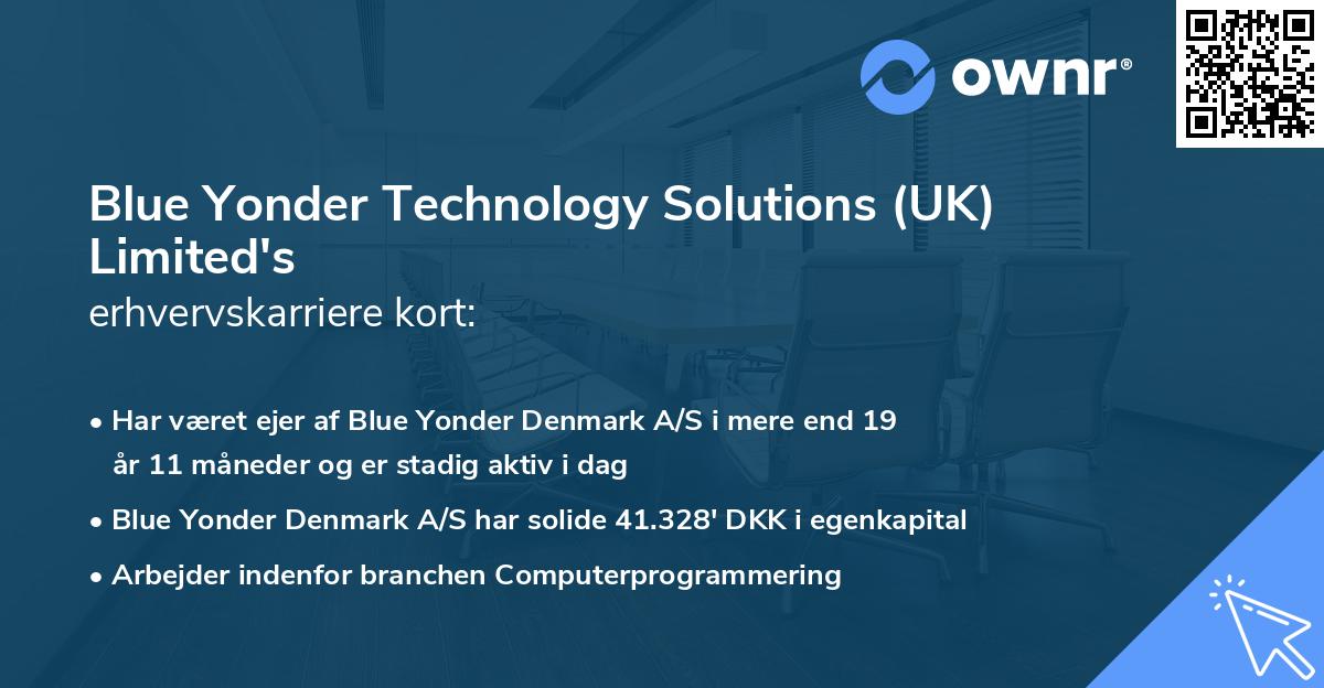 Blue Yonder Technology Solutions (UK) Limited's erhvervskarriere kort