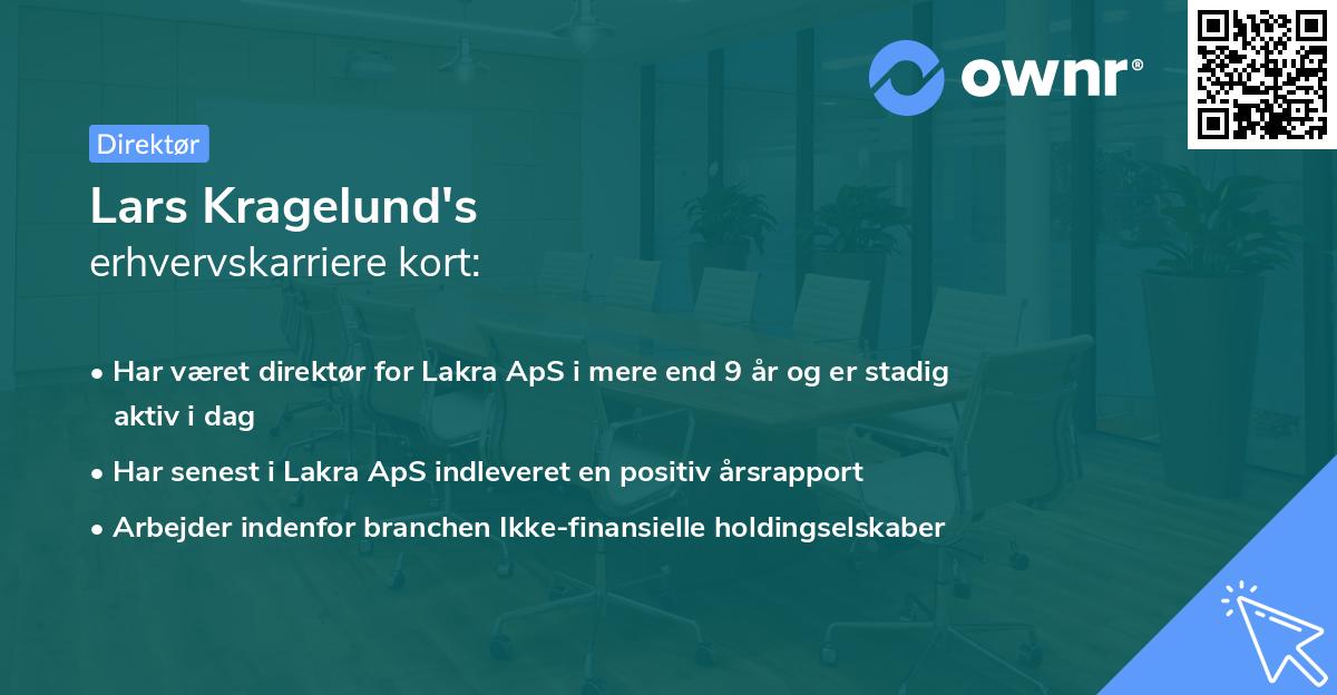 Lars Kragelund's erhvervskarriere kort