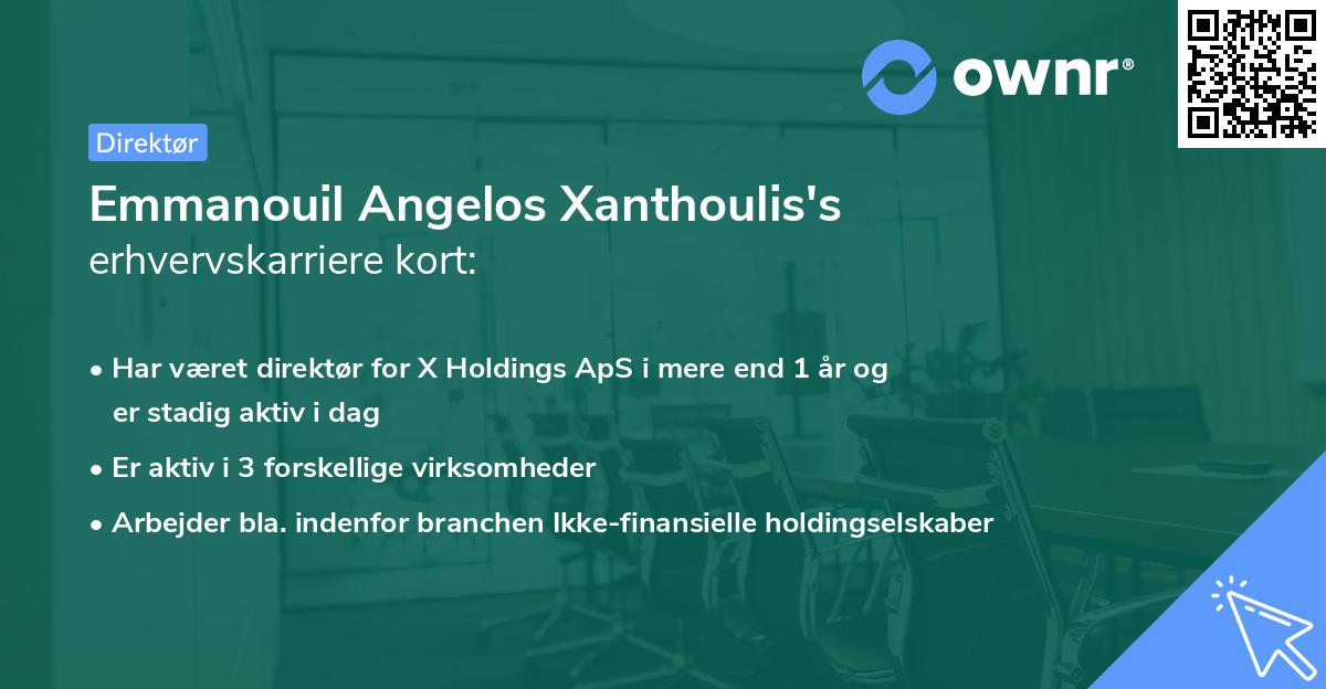 Emmanouil Angelos Xanthoulis's erhvervskarriere kort