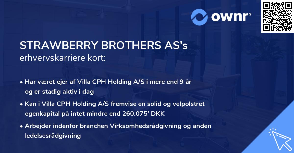 STRAWBERRY BROTHERS AS's erhvervskarriere kort