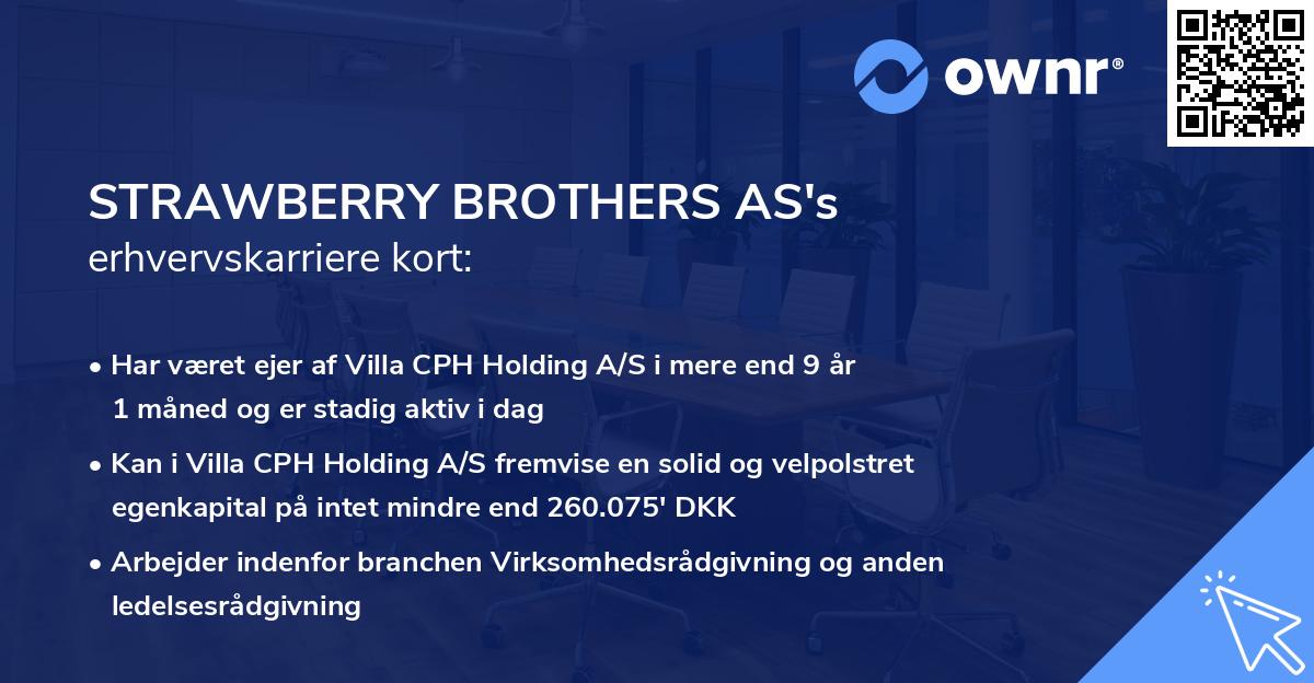 STRAWBERRY BROTHERS AS's erhvervskarriere kort