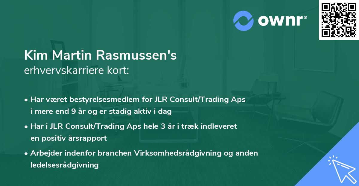 Kim Martin Rasmussen's erhvervskarriere kort