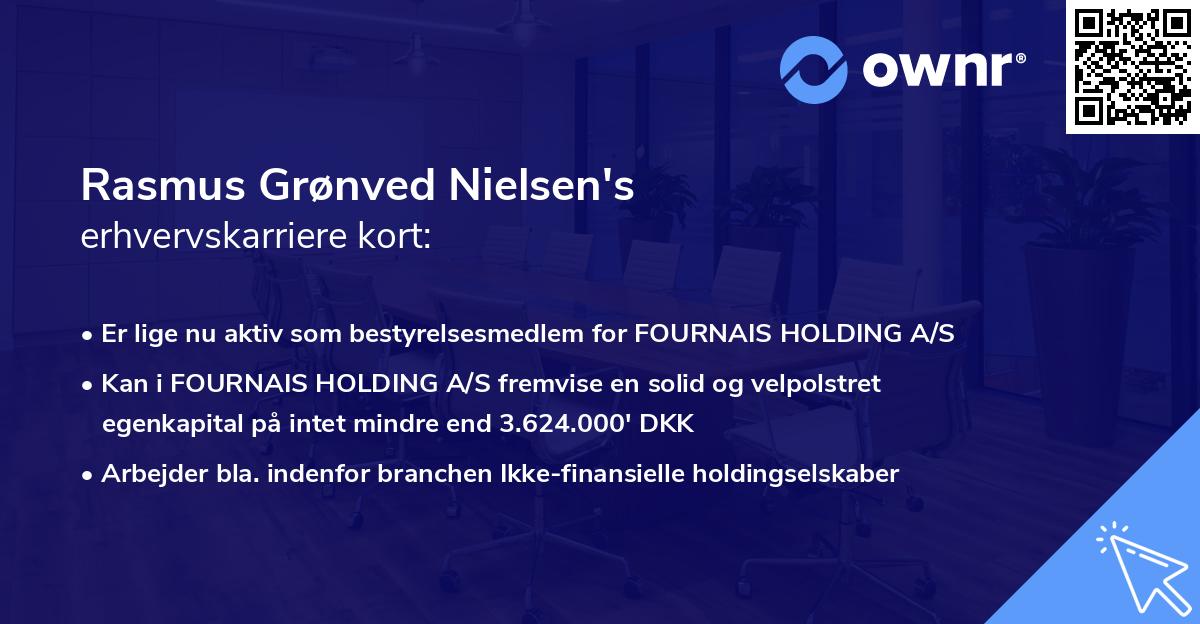 Rasmus Grønved Nielsen's erhvervskarriere kort
