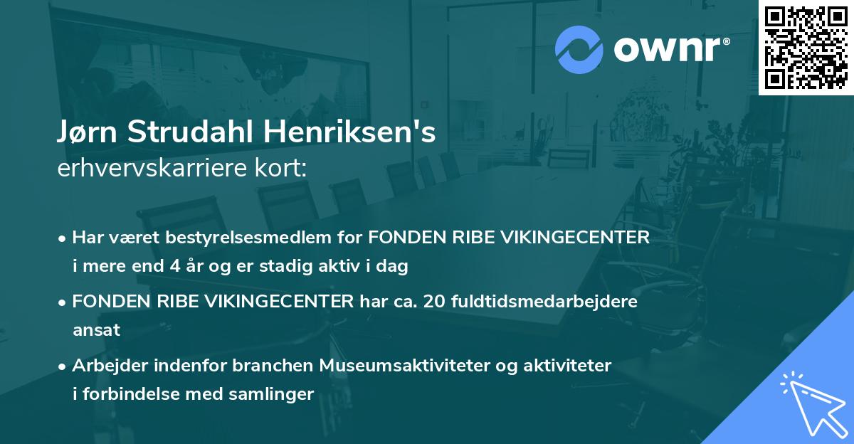Jørn Strudahl Henriksen's erhvervskarriere kort