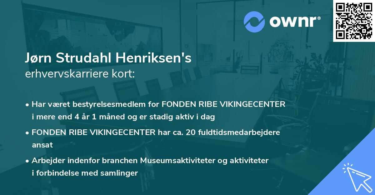 Jørn Strudahl Henriksen's erhvervskarriere kort