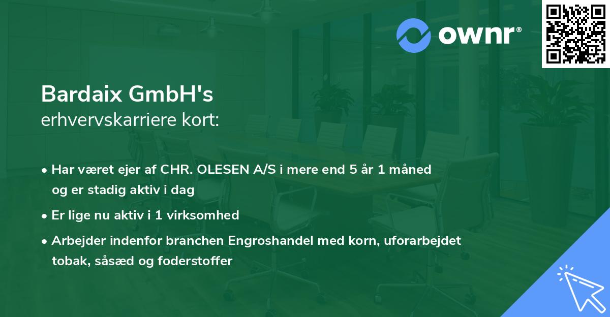 Bardaix GmbH's erhvervskarriere kort