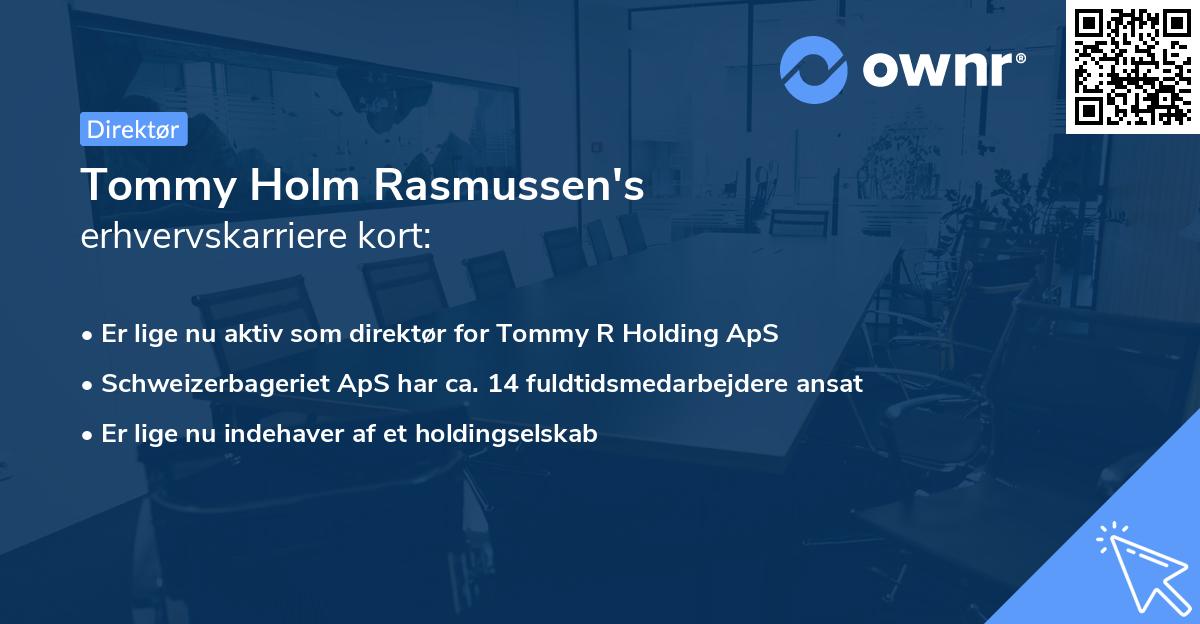 Tommy Holm Rasmussen's erhvervskarriere kort