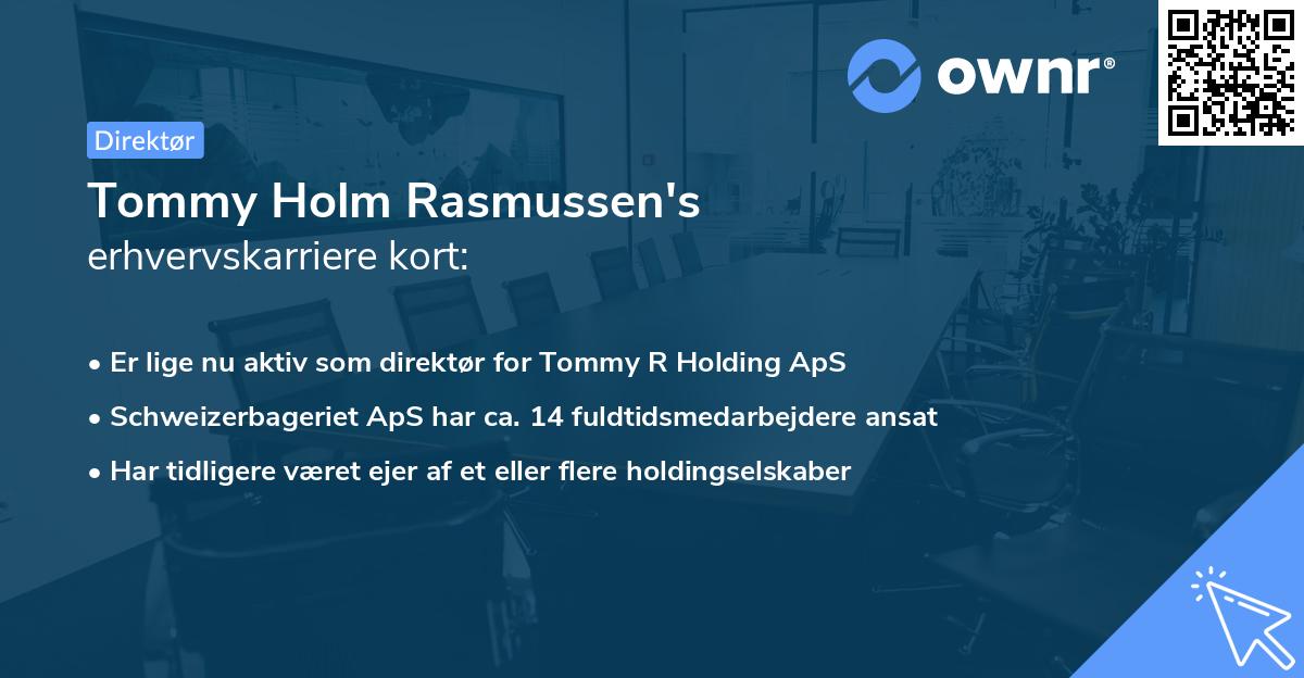 Tommy Holm Rasmussen's erhvervskarriere kort