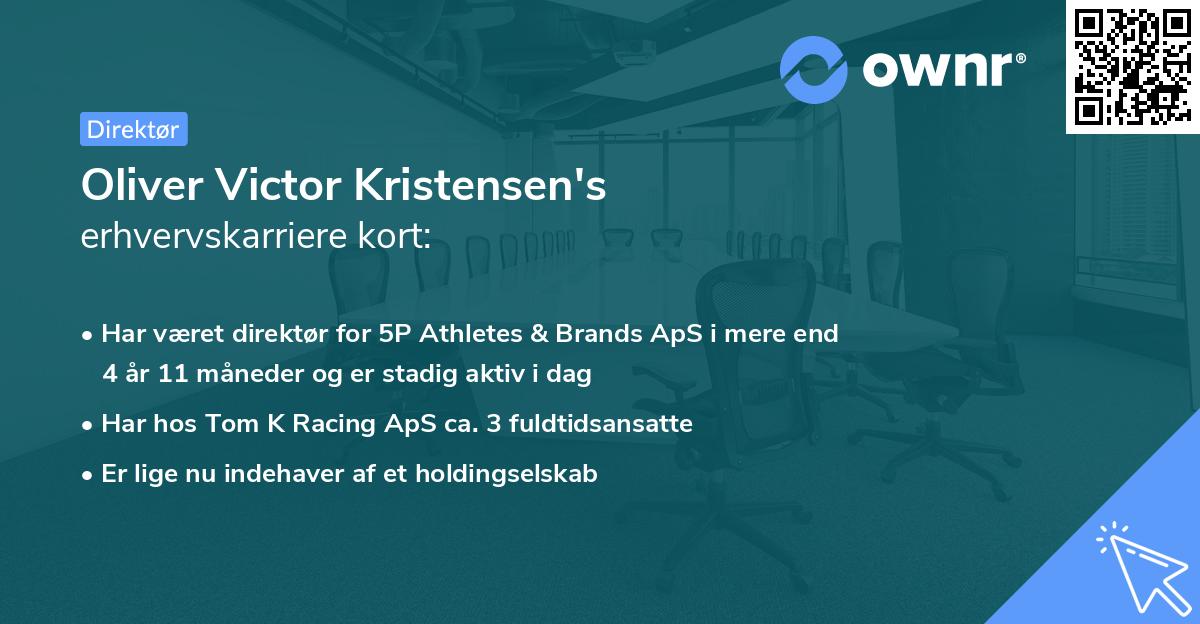 Oliver Victor Kristensen's erhvervskarriere kort