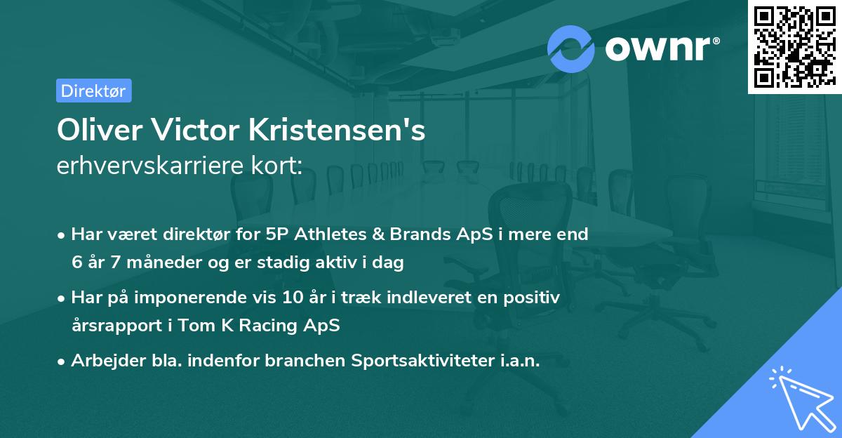 Oliver Victor Kristensen's erhvervskarriere kort
